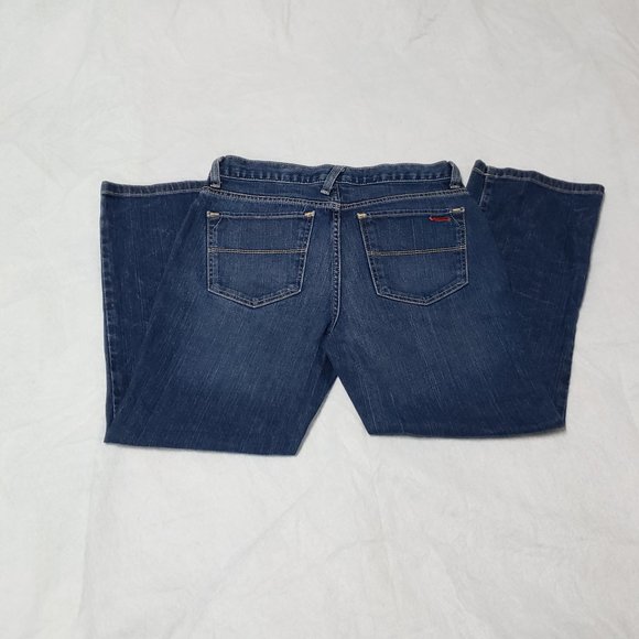 Cropped Denim Low Rise Boot Cut Wide Leg Capris Pants Size 8 Tommy Hilfiger EUC - Picture 1 of 6